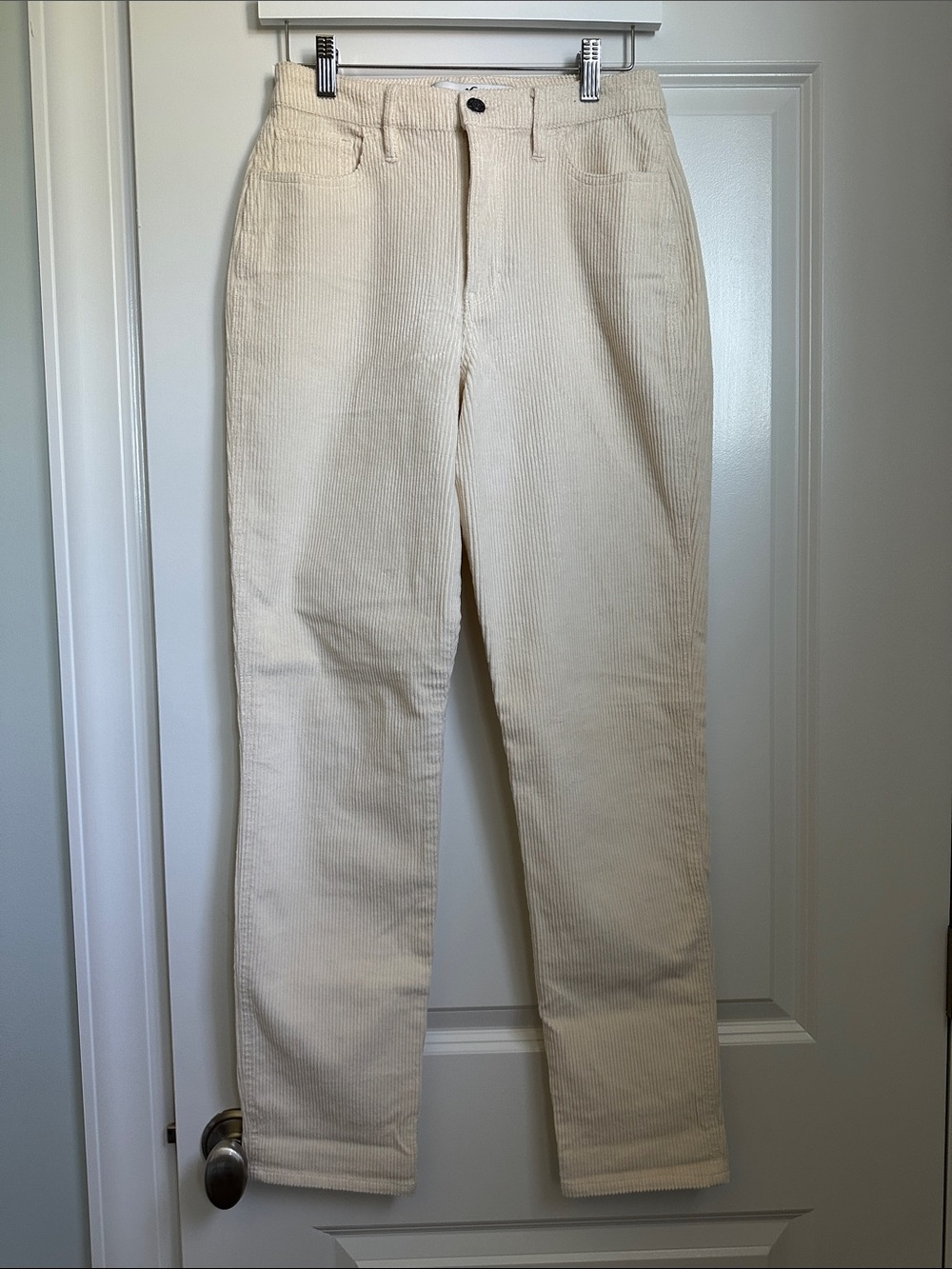Hollister Cream Straight-Leg Corduroy Jeans